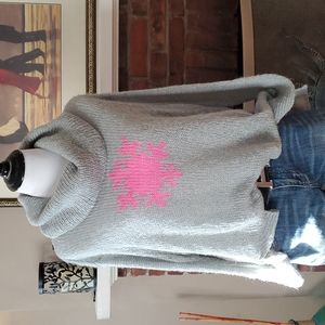 Wooden Ships snowflake turtleneck sweater with thumb holes❄️❄️